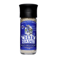 Light Grey Celtic Sea Salt Mini Grinder, 1.8 Ounces bottle