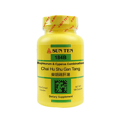 Sun Ten Chai Hu Shu Gan Tang Bupleurum & Cyperus Combination 184B Capsules
