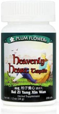 Bai Zi Yang Xin Wan, Heavenly Heart Teapills, 200 ct, Plum Flower