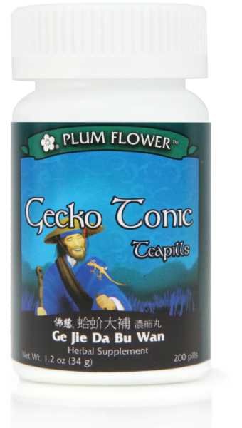 Gecko Tonic Teapills (Ge Jie Da Bu Wan), 200 ct, Plum Flower