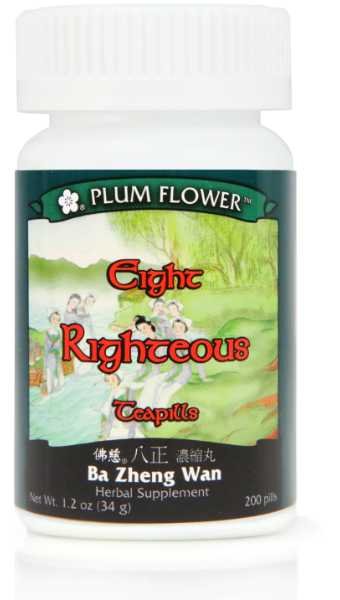 Eight Righteous Teapills (Ba Zheng San Wan), 200 ct, Plum Flower by Plum Flower
