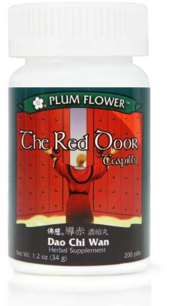 The Red Door Teapills Dao Chi Wan Plum Flower® 200 Pill/bt,???,Standard Dosage 8 Pills, 3 X Per Day
