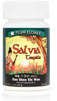 Salvia Teapills (Dan Shen Yin Wan), 200 ct, Plum Flower