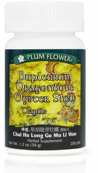 Bupleurum Dragonbone Oystershell Pills/Chai Hu Long Gu Mu Li Wan, 200 ct, Plum Flower by Plum Flower