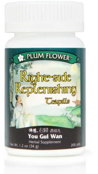 Right Side Replenishing Teapills (You Gui Wan), 200 ct, Plum Flower