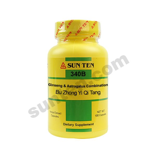 Sun Ten Bu Zhong Yi Qi Tang Ginseng & Astragalus Combination 340B Capsules