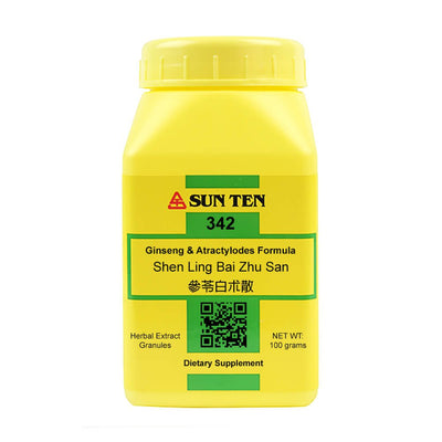 Sun Ten Shen Ling Bai Zhu San Ginseng & Atractylodes Formula 342 Granules