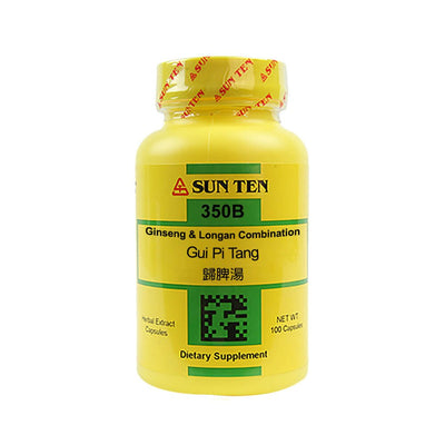 Sun Ten Gui Pi Tang Ginseng & Longan Combination 350B Capsules