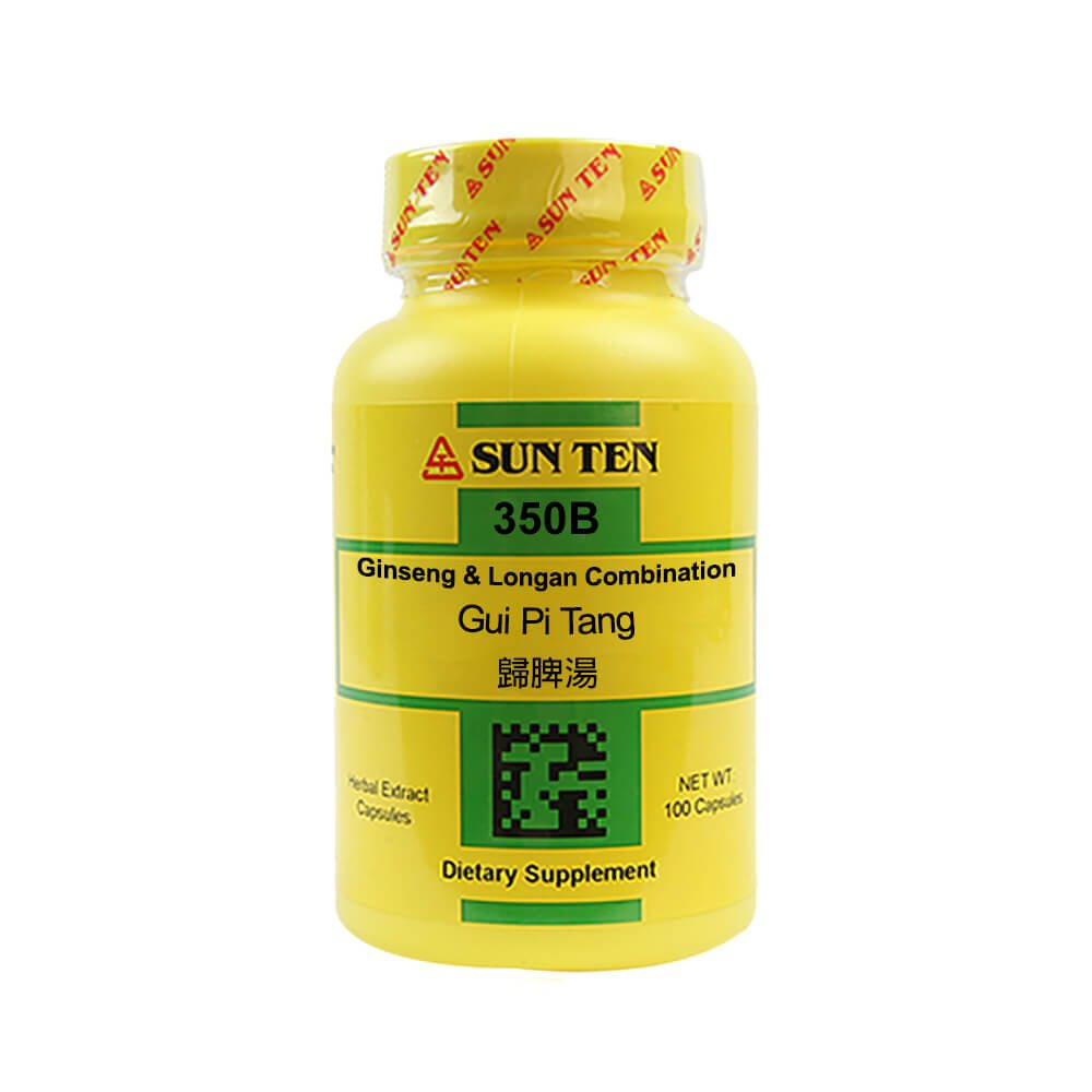Sun Ten Gui Pi Tang Ginseng & Longan Combination 350B Capsules