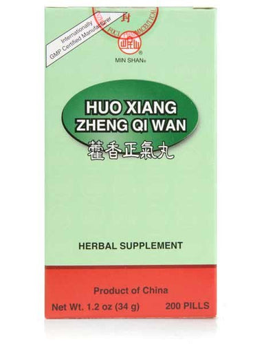 Min Shan Brand Huo Xiang Zheng Qi Wan 200 pills
