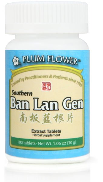 Plum Flower - Ban Lan Gen Tablets - Nan Ban Lan Gen Pian - 100 ct