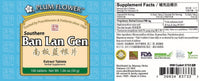 Plum Flower - Ban Lan Gen Tablets - Nan Ban Lan Gen Pian - 100 ct bottle