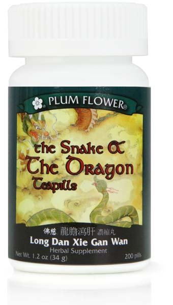 Plum Flower Chinese Tea The Snake & The Dragon Teapills, 200 CT