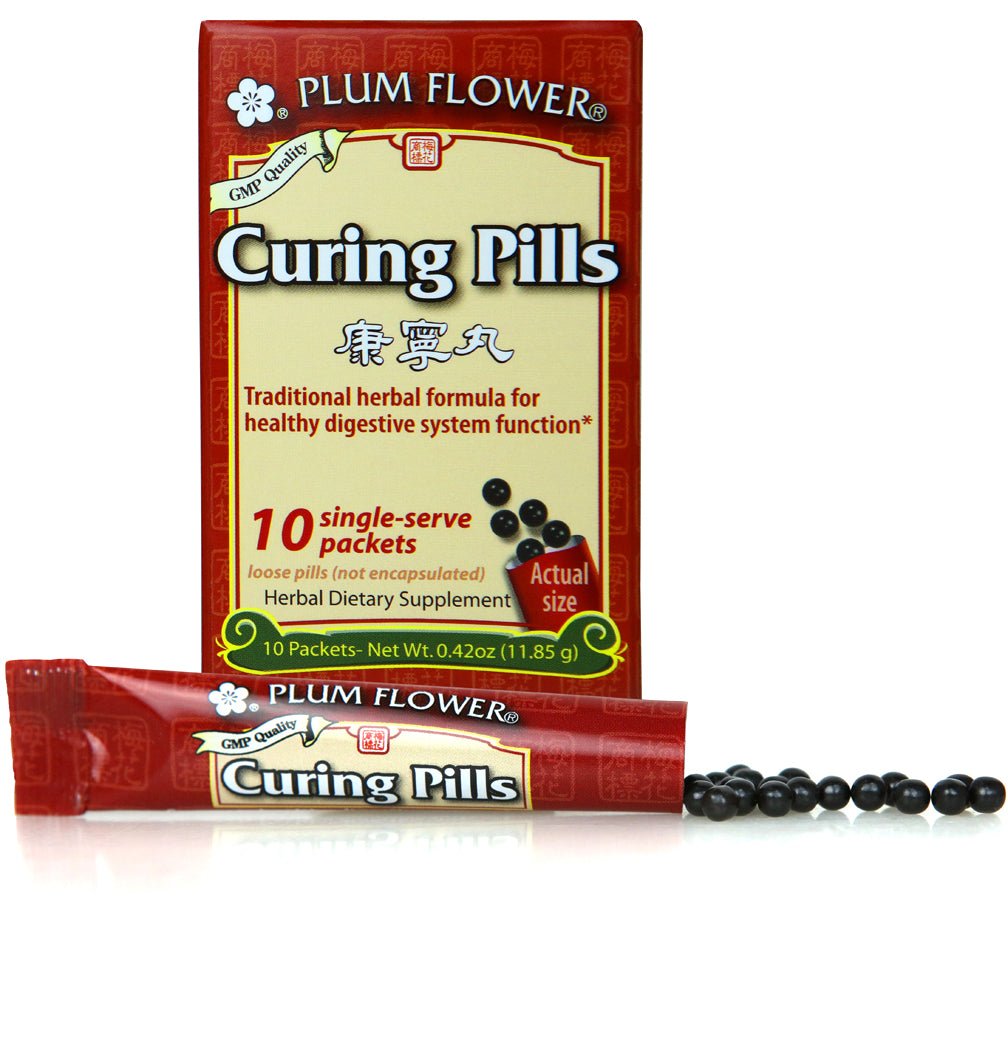 Curing Pills (Stick Pak) - Kang Ning Wan - 10 pk - Plum Flower by Mayway bottle
