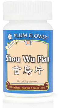 Shou Wu Pian, 100 ct, Plum Flower