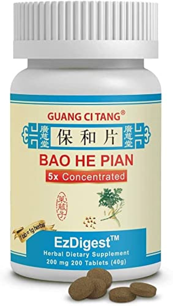 Bao He Pian, Tablets 200 200mg Tablets - Pack of 2