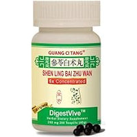 Guang Ci Tang brand - Shen Ling Bai Zhu Wan (DigestVive) 200 mg 200 Pills 5x