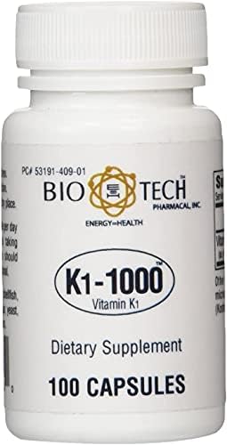 Bio-Tech K1-1000 (Vitamin K-1) 100 Caps by BIO-TECH