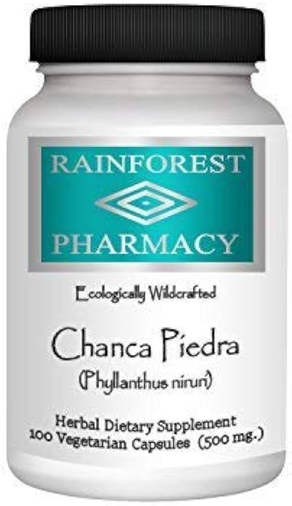 Chanca Piedra Stone Breaker  100 Vegetarian Capsules, 500 mg | Wildcrafted Whole Herb from The Amazon Rainforest