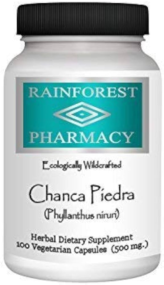 Chanca Piedra Stone Breaker  100 Vegetarian Capsules, 500 mg | Wildcrafted Whole Herb from The Amazon Rainforest