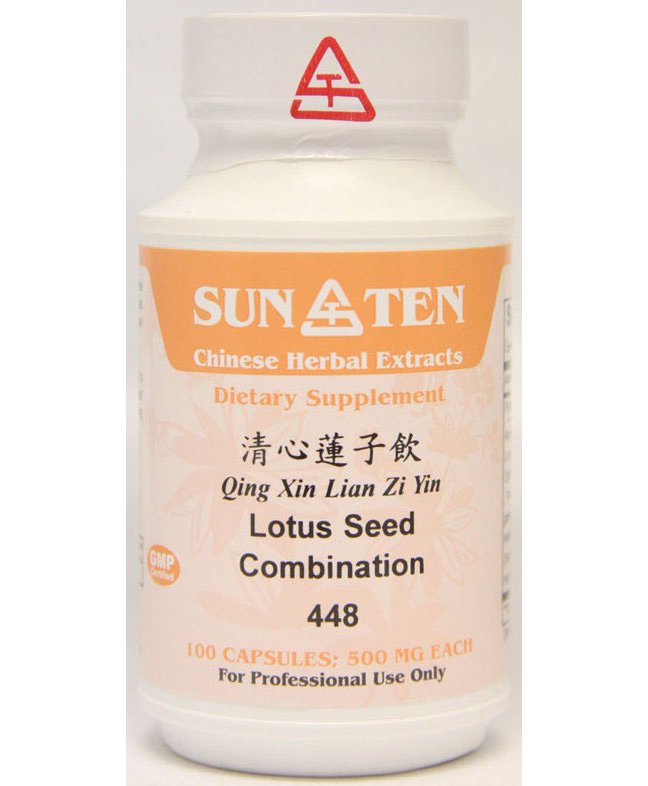 Sun Ten Qing Xin Lian Zi Yin Lotus Seed Combination 448B Capsules