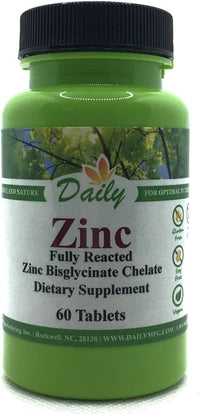 Daily Manufacturing Zinc (Amino Acid Chelate 30 mg) 60 Tablets