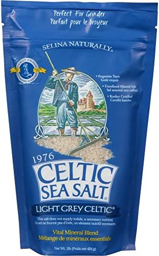 Celtic Sea Salt, Light Grey Pouch, 8 oz