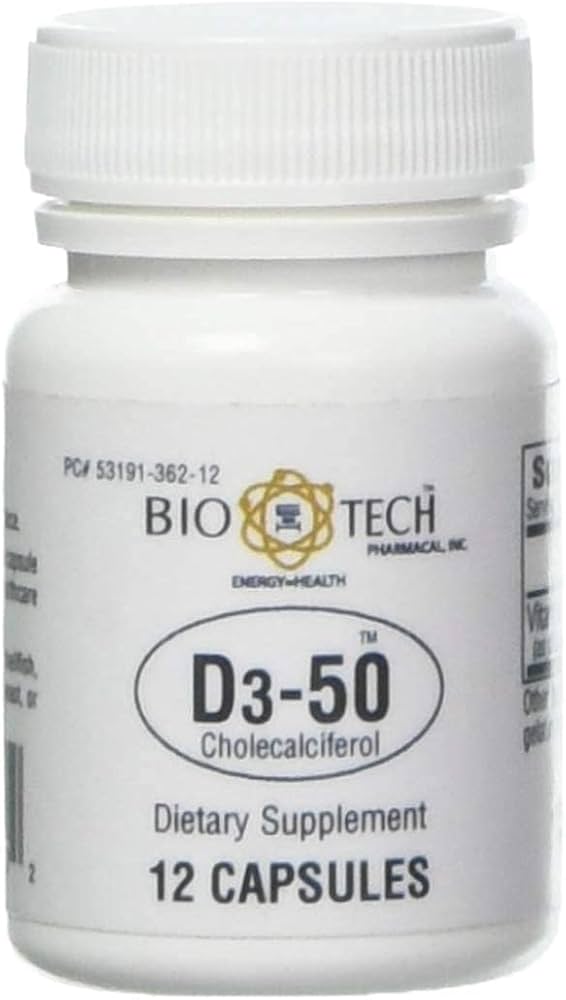 Bio-Tech D3-50 50,000 Iu 12 Caps