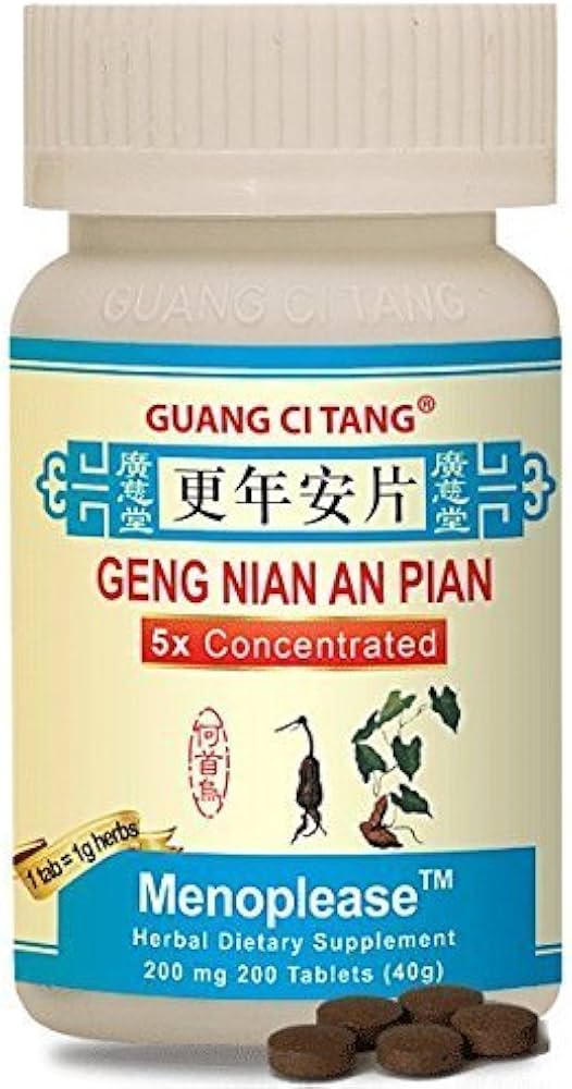 Geng Nian An Pian (Wan) (Menoplease) 200 mg 200 Tablets