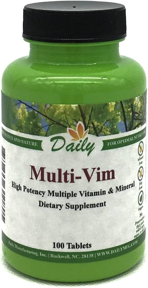 Daily Manufacturing Multi-Vim (Hypo-allergenic, Vegetarian Multivitamin & Mineral) 100 Tablets