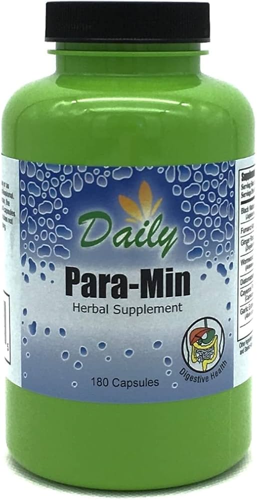 Daily para-Min (Black Walnut Hull, Fumaric Acid, Ginger Root, Wormwood Herb, Diatomaceous Earth, Cayenne Fruit & Garlic Bulb)