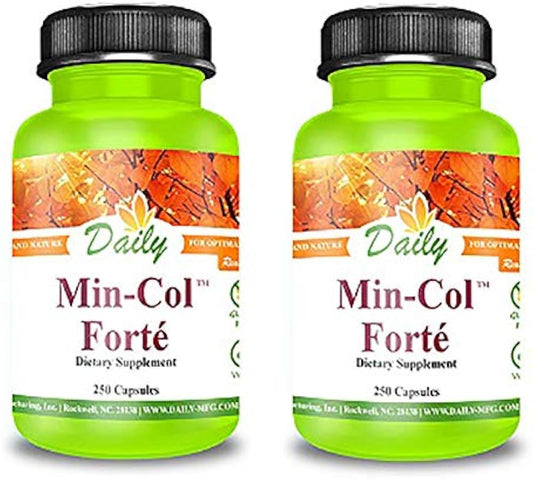 Daily Manufacturing Min-Col Forte 250 Capsules, 3 Pack