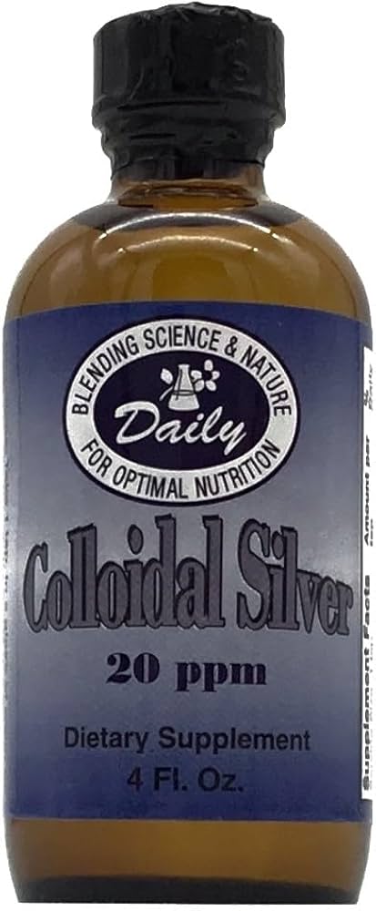 Daily Manufacturing Colloidal Silver, 20 ppm (Food Grade) 4 fl oz