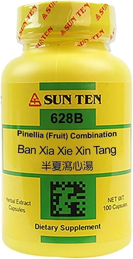 Sun Ten - Pinellia Fruit Combination, Capsules /628B Ban Xia Xie Xin Tang /半夏瀉心湯