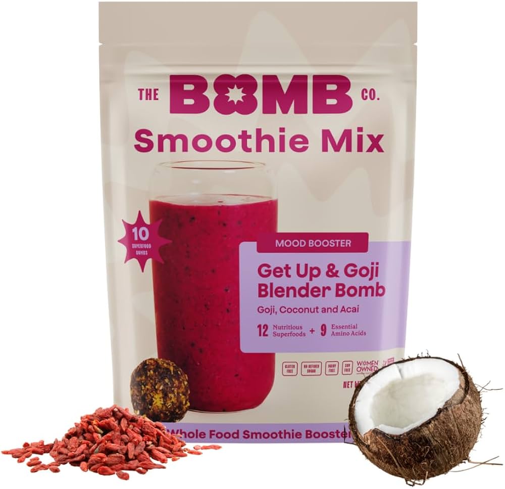 Blender Bombs, Get Up & Goji Smoothie Booster, 5 Ounce