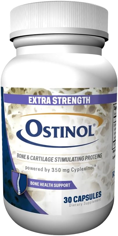 ZyCal Bioceuticals Ostinol(TM) 350 Bone & Joint Supplement with 350mg of Cyplexinol® Bio-Active Protein Complex - for Moderate Bone Loss & Moderate Joint Disfunction - 30 ct Capsules