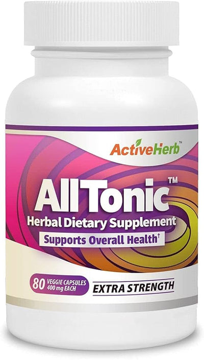 AllTonic Capsules 80 Veggie Capsules - Pack of 2