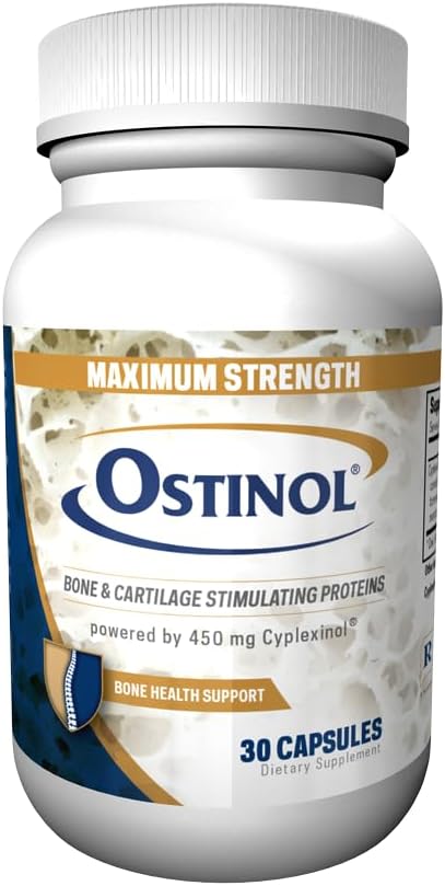 Ostinol Standard 450mg - Bone & Joint Supplement | Stem Cell Activation Certified | Bio Active Protein Complex for Moderate Bone Loss & Moderate Joint Disfunction - 30 Capsules