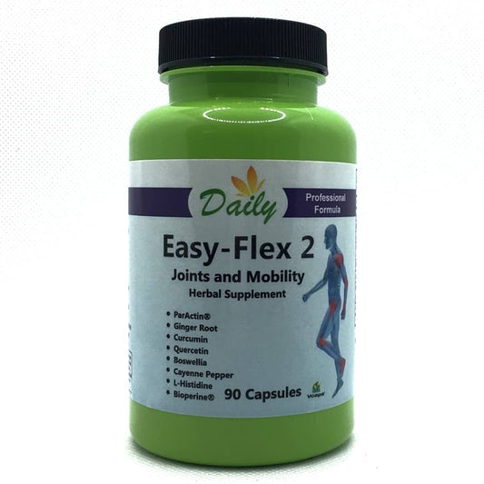 Daily Manufacturing Easy-Flex 2 (Andrographis Paniculata, Boswellia Extract, L-Histidine, Curcumin (Turmeric), Quercetin, Black Pepper Extract, Ginger Root Powder & Cayenne Pepper)