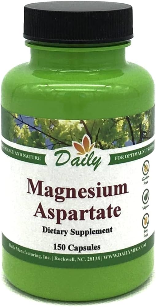 Daily Manufacturing Magnesium (100 mg from Magnesium Aspartate) 150 Vegetarian Capsules