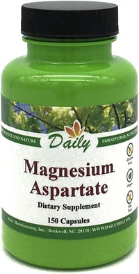Daily Manufacturing Magnesium (100 mg from Magnesium Aspartate) 150 Vegetarian Capsules