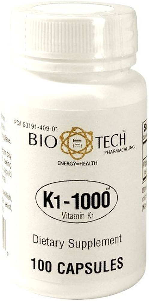 Bio-Tech - K1-1000 (Vitamin K-1) 100 Capsules