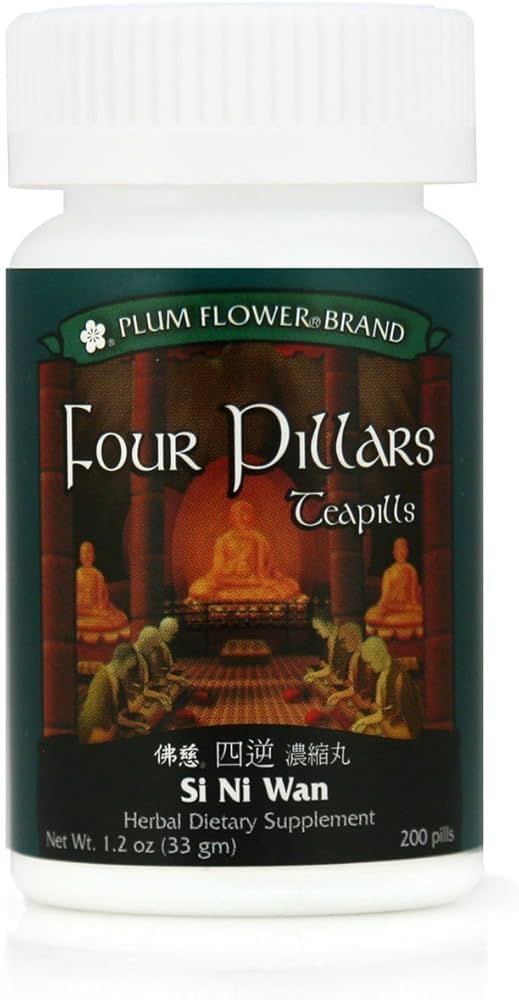 Four Pillars Teapills (Si Ni San Wan), 200 ct, Plum Flower