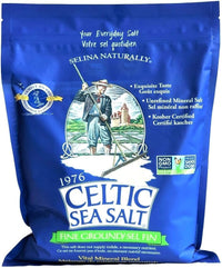 Fine Ground Classic Celtic Sea Salt  (1) 5 Pound Bag of Nutritious, , Great for Cooking, Baking, Pickling, Finishing and More, Pantry-Friendly, Gluten-Free, Kosher and Paleo-Friendly