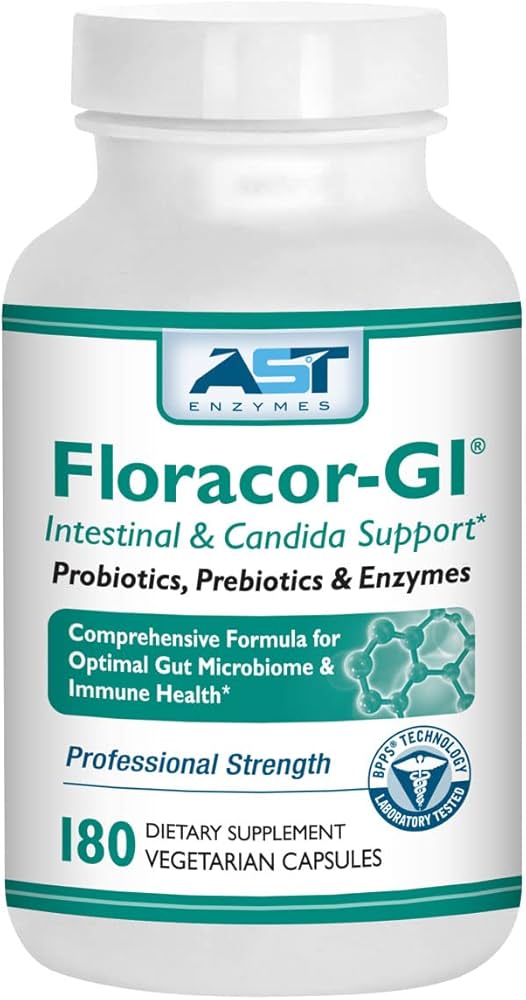 Floracor-Gi – Probiotics & Enzymes to Support Intestinal & Gut Heath – 180 caps