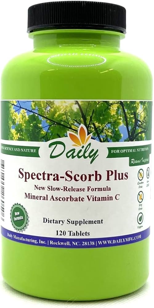 Daily Manufacturing Spectra-Scorb Plus (Slow-Release Mineral Ascorbate Vitamin C) 100 Slow-Release Tablets