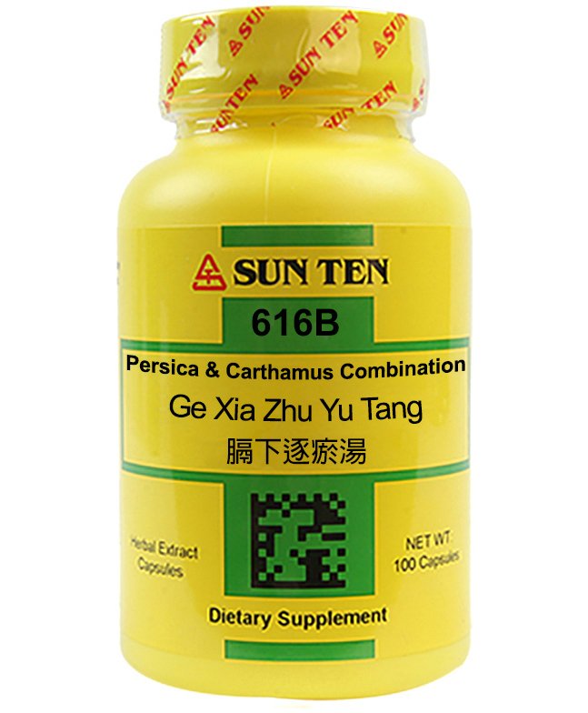 Sun Ten Ge Xia Zhu Yu Tang Persica & Carthamus Combination 616B Capsules