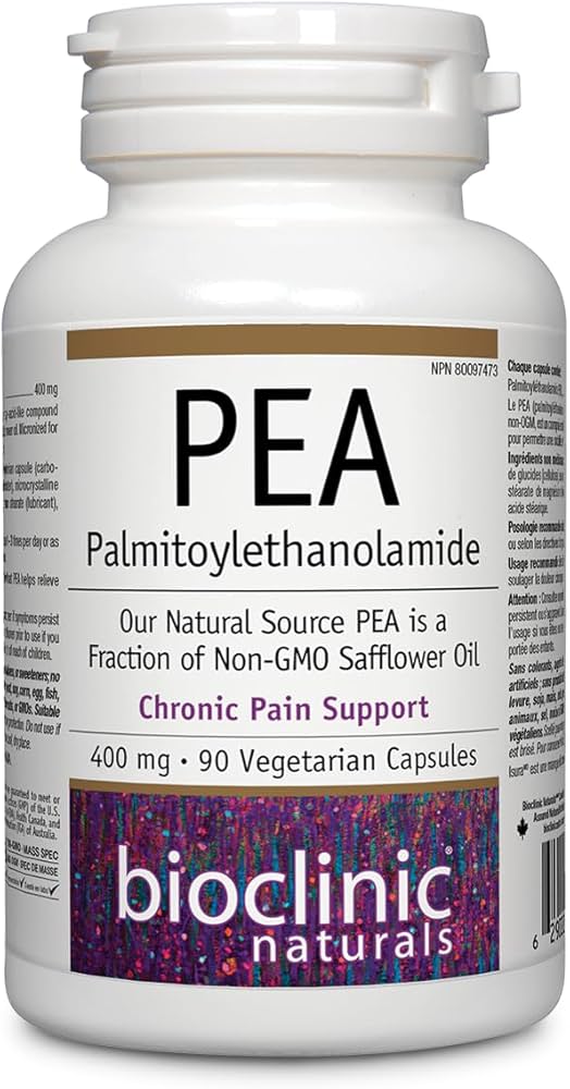Bioclinic Naturals Pea Palmitoylethanolamide 400 mg 90 Vegetarian Capsules