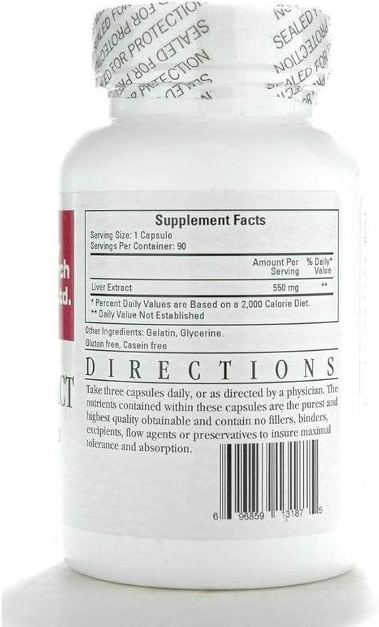 Ecological Formulas Liver Extract Lyophilized 90cp