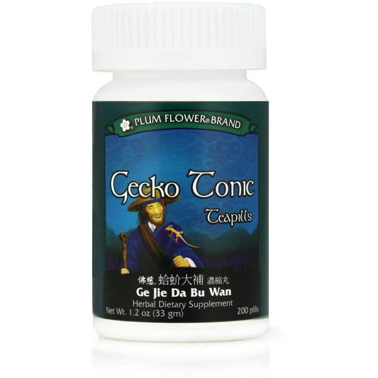 Gecko Tonic Teapills (Ge Jie Da Bu Wan), 200 ct, Plum Flower